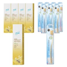atomy 艾多美 蜂膠牙膏 200g+牙刷 隨機出貨, 1套