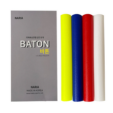 PVC 릴레이 바톤 BATON 국내생산 4개1세트, 혼합색상, 1개