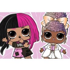 아동용 침구 슈퍼 소프트 극세사 양면 베개 커버 50.8cm x 76.2cm(20인치 x 30인치) LOL Surprise, 아동용 침구 슈퍼 소프트 극세사 양면 베개 커버, 50