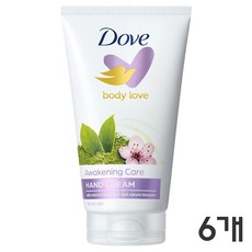 도브 바디러브 어웨이크닝 케어 핸드크림 그린티 앤 라벤더 향, 75ml, 6개