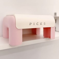 픽스앤고 다용도 스툴, 1개, 딸기우유핑크