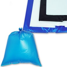 이지그린몰 분리수거 비닐봉투 쓰레기봉투 평판형 80L 50매 청색, 1개
