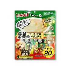 INABA 汪啾嚕 綜合營養 肉泥 狗零食, 280g, 1個, 雞肉起司蔬菜