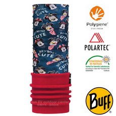 BUFF 兒童魔術頭巾 米妮款，具備保暖刷毛與抗菌技術，適合戶外運動與日常穿搭