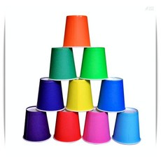 칼라종이컵 보라 50개입 일회용 파티 테이크아웃 행사컵 앤츠런2