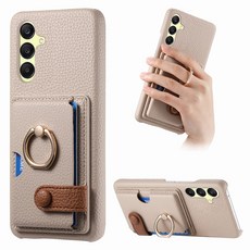 테일즈 갤럭시S24 FE 케이스/SM-S721 카드포켓 메탈링 가죽 케이스 "기종 필히 확인하세요"