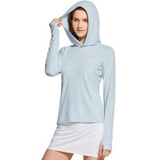 TESLA 여성 자외선차단 쿨링 후드 티셔츠 스윔웨어 겸용
