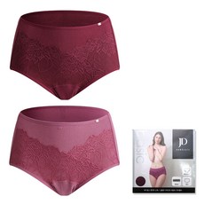 제임스딘 레이스 요실금 팬티 2매