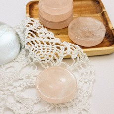 로즈쿼츠 미니 트레이 장미수정 천연 원석 악세서리 거치대 장식용 그릇