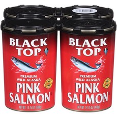 블랙 탑 프리미엄 와일드 알래스카 핑크 새먼 Black Top Premium Wild Alaska Pink Salmon 1.67kg, 1개