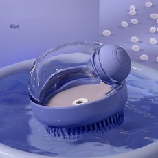 바모펫 강아지 고양이 반려동물 목욕 브러쉬 목욕볼 거품기 샴푸거품기 실리콘 브러쉬, 퍼플, 1개