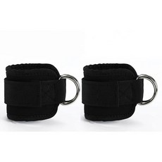 피트니스 갠트리 발목 다리 엉덩이 트레이닝 기구 더블 텐션 풋 링 레깅 스트랩, 3. Black 2PC, 기본