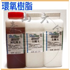 HanTian 環氧樹脂 Epoxy A劑 B劑 (1kg A劑 1kg B劑) 結構補強, 詳見包裝