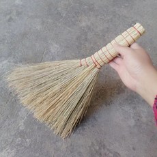 手工編織高粱掃把 居家清潔 傳統掃帚, 1個, 30x25cm床掃 非掃地 2把