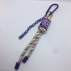 熒光掛件ins裝飾包包書包掛飾 手工編織褲子配飾 百搭潮個性, 花色繩, 1個