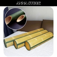 ANNANE 바람솔솔 시원한 청대 대나무 죽부인 원통형 국내산 3종, 동의함, 대나무색, 원통형 죽부인(소형17X70)
