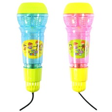 아이돌 LED 에코마이크 (소) 꼬마 미니 마이크 돌잡이 유치원 노래 사은 판촉, 1개