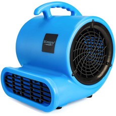 블레스니 1/2 ETL 상장 카펫 건조기 팬 가정용 건조용 2200CFM 공기 송풍기 이동기 3단 데이지 체인 기능이 있는 15피트 길이의 휴대용 바닥 팬(블루), Blue