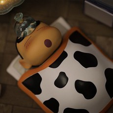 蠟筆小新 盲盒 日常系列 潮玩公仔 桌面擺件 蛋糕裝飾 手辦, 1個, 確定款-發燒,蠟筆小新日常系列1