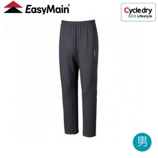 EasyMain 衣力美 台灣 男 彈性保暖休閒運動長褲《灰》 24059