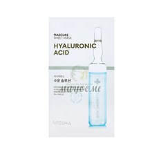 미샤 마스큐어 수분 솔루션 시트 마스크 히아루론산, 1개입, 1개