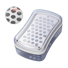 시모무라 티타늄 미니 강판 (8mm) 채소 이유식 다용도, 티타늄 ATT-744, 1개