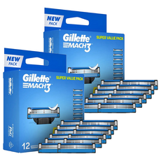 질레트 마하 3 면도기날, 2개, 12개입