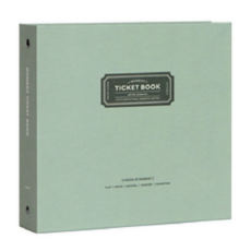 아이코닉 모멘트 티켓북 스크랩북, 02 빈티지 민트, 28매, 1개