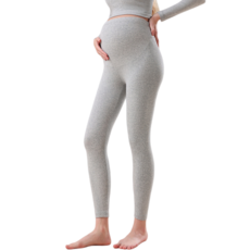 Makone 임부 내의 하이웨이스트 솔리드 이너 소프트 편안한 레깅스 내복바지 하의