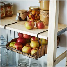 이케아 옵세르바퇴르 걸이식바구니 그레이브라운 31x30x18cm