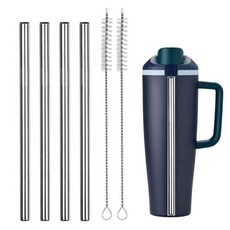 Owala FreeSip Sway 1.2L(40온스) 물병과 호환되는 금속 빨대 교체품 재사용 가능한 스테인리스 스틸 빨대 Owala 물병에 적합, For Owala FreeSip Sway 40oz