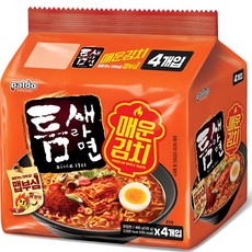 틈새라면 매운김치 120g, 4개