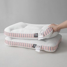 Lok Lok petSPA 深睡記憶枕頭 護頸椎助睡眠枕芯 成人睡覺專用 家用整頭 男一對裝, 1個, 活力藍 低枕,48*74cm/只