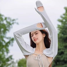 防曬披肩 防曬手套披肩女夏戶外開車防紫外線冰絲涼感寬鬆隔熱防曬袖套