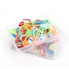 뜨개질 편물 표시용 컬러 단수 마커 링 세트 40P