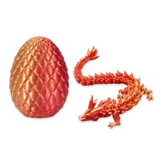 빌리네집 3D 드래곤 장난감 용 장난감 피규어 관절형, 13드래곤_실크 레드 골드 + 8.5cm알