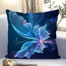 아름다운 꽃패턴 소파쿠션 양면 소파 쿠션 솜 포함 세탁가능 고탄력 트렌디 꽃스타일 수집가 추천 특별한 디자인 트렌디한 스타일, XKHD-6, 40 x 40CM (솜포함 양면쿠션)