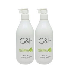 지앤에이치 암웨이 리프레쉬+ 바디밀크 400ml 2개