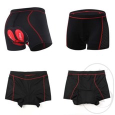 별별 자전거 쿠션 바지 L 레드 자전거하의