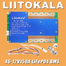 LiitoKala 4S 8S 16S LiFePO4 배터리 밸런스 충전 보드 이퀄라이저 NTC 온도 보호 Escooter/Ebike 용, [07] 4S 12V150A BMS