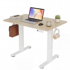 모션데스크 전동 높이조절 스탠딩 컴퓨터책상 높이조절책상 학생테이블 낮은 높이 공부 사무 게이밍책상, 자연