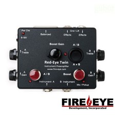 Fire eye Red eye Twin MK2 雙軌 木吉他前級 美國專業手工, 1個