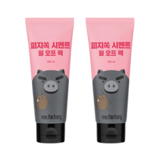 미팩토리 피지쏙 시멘트 필오프팩 100ml 2개, 1개입