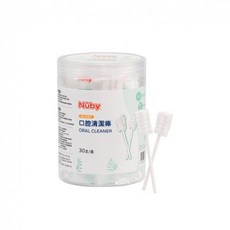BABYMAI 嬰幼兒專用口腔清潔棒 紗布棒 NUBY 口腔清潔棉棒 舌苔清潔 寶寶潔牙棉 潔牙棒 寵物 寶寶買 去奶垢, 1個, Nuby口腔清潔棒30入 / 0179, 10g