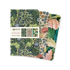 William Morris Set of 3 Mini Notebooks, William Morris Set of 3 Mini.., Flame Tree Studio(저), Flame Tree