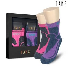 [백화점 정품] 닥스 여성 골프양말 2족 선물세트 파일중목 연사곡선 20926