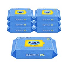 부포조 도톰한 엠보싱 물걸레청소포 대용량 7팩 175매 청소포 막대걸레 호환, 175개