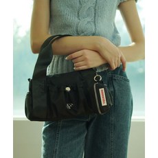 MASMARULEZ [파우치세트] mini ver. glossy tote cross bag _ Black 5012435709 376805