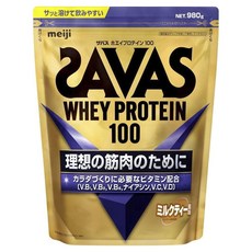 meiji 明治 SAVAS Whey Protein 100乳清蛋白粉 奶茶口味, 1包, 980g