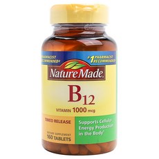 NatureMade 萊萃美 維他命B12補充錠 1000mcg, 1瓶, 160顆